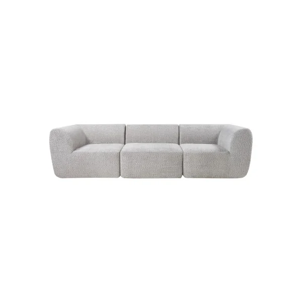 Canapé Confortable Modulable 3 Places Gris
