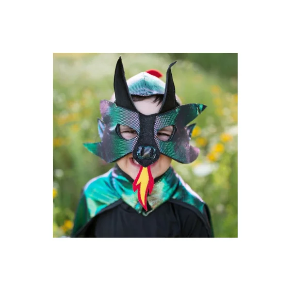 Cape et masque réversibles chevalier dragon 4-6 ans - Great Pretenders