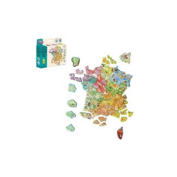 Carte de France magnétique - Jeujura