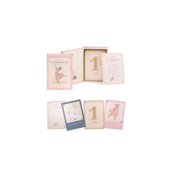 Cartes Mes 12 premiers mois La petite école de danse - Moulin Roty