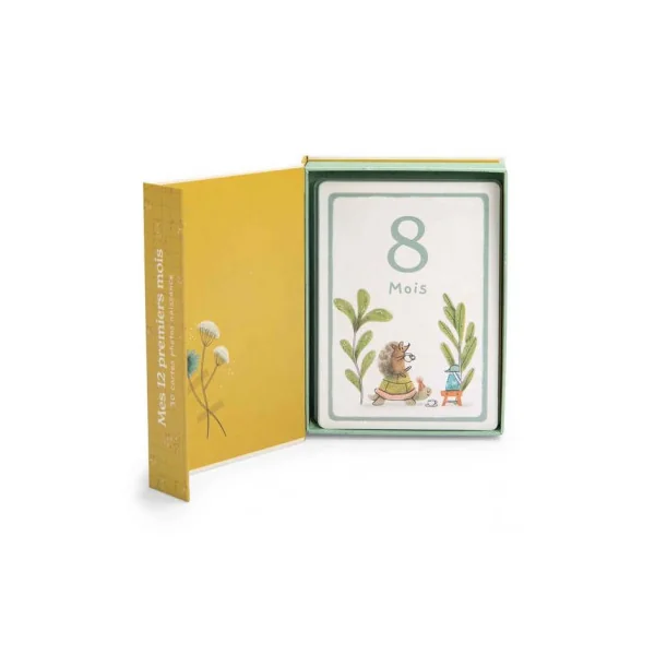 Cartes Mes 12 premiers mois Trois Petits Lapins - Moulin Roty
