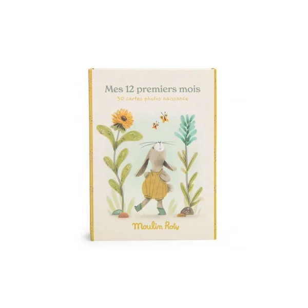 Cartes Mes 12 premiers mois Trois Petits Lapins - Moulin Roty