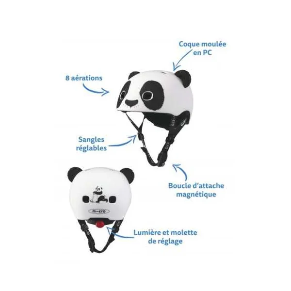 Casque enfant Panda 3D taille S - Micro Mobility