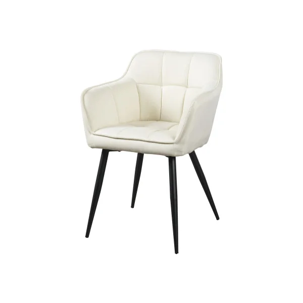 Chaise de Salle à Manger 57 x 53 x 81 cm Tissu Beige
