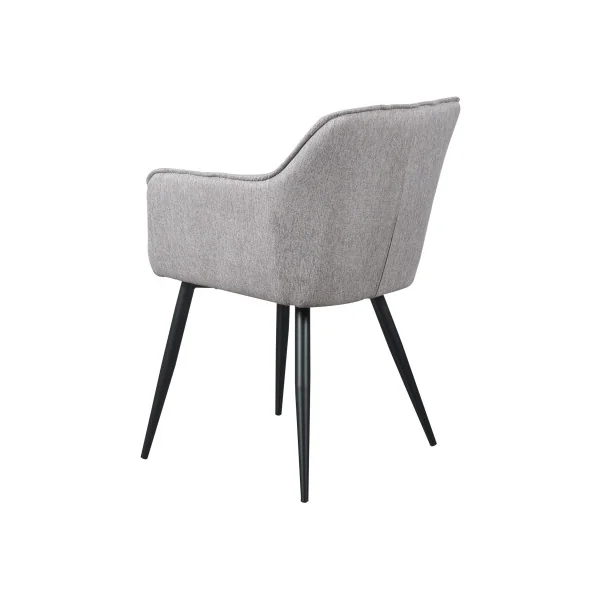 Chaise de Salle à Manger 57 x 53 x 81 cm Tissu Gris