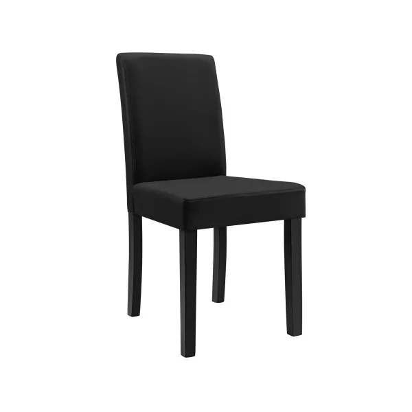 Chaises en bois massif avec housse similicuir