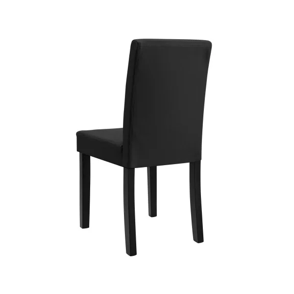 Chaises en bois massif avec housse similicuir