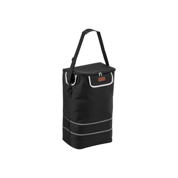 Chariot de Courses Pliable Noir en Aluminium Leger