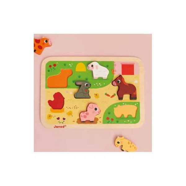 Chunky puzzle La ferme - Janod