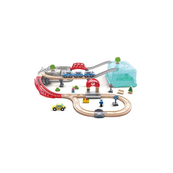 Circuit de train Ville 2 en 1 - Hape