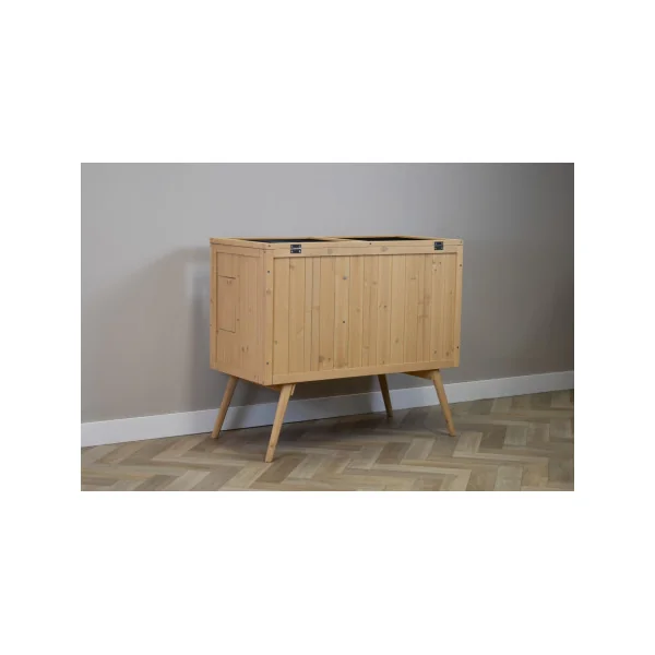 Clapier Rongeur Pin Massif Cage Cochon d'Inde Cage Lapin Style Scandi