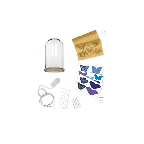 Cloche lumineuse Papillons à créer - Les ateliers déco - Janod