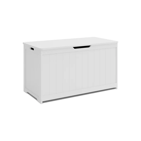 Coffre de Rangement Blanc 80 x 40 x 45 cm Coffre Jouets Blanc