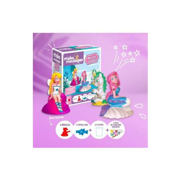 Coffret 3 moules mon trio enchanté - Mako moulages