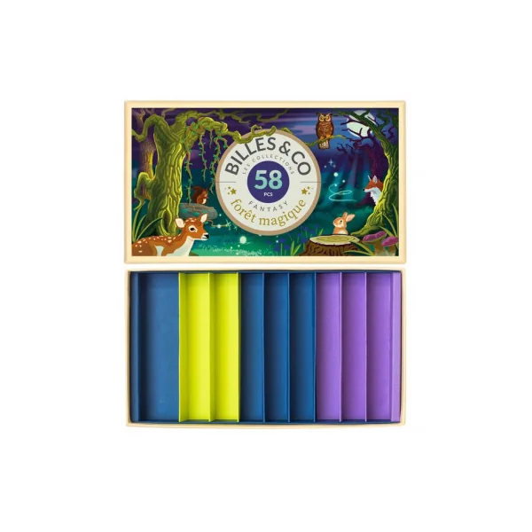 Coffret de 58 billes Foret Magique - Billes & Co