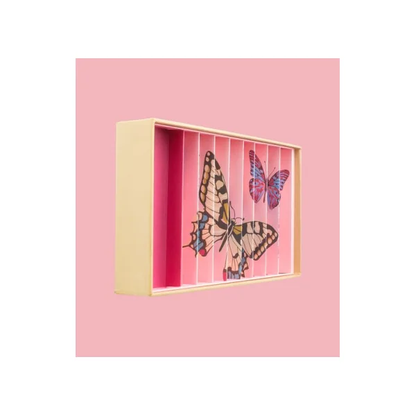 Coffret de 59 billes Papillons Anamorphique - Billes & Co
