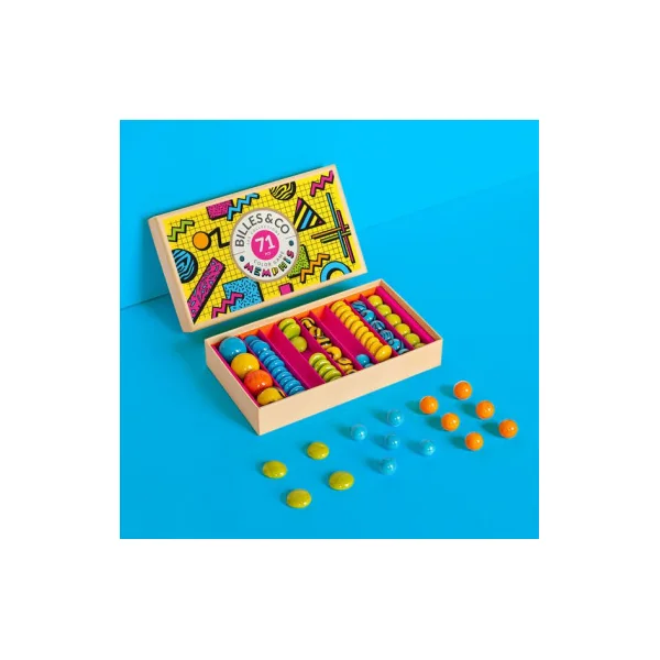 Coffret de 71 billes Memphis - Billes & Co