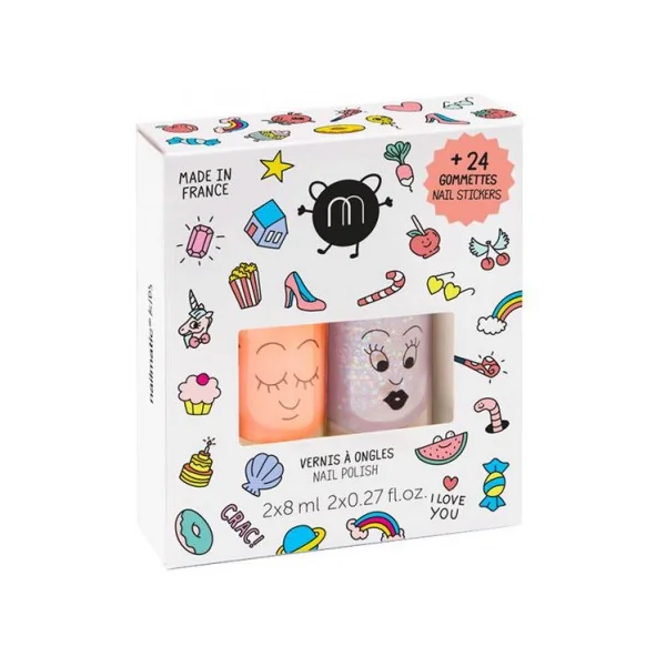 Coffret duo vernis Crac et Nail stickers - Nailmatic
