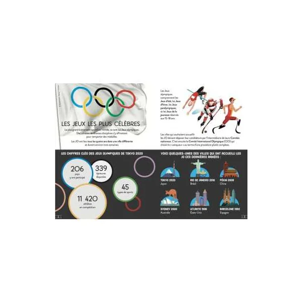 Coffret livre et puzzle Le monde des sports - Sassi