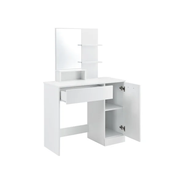 Coiffeuse élégante avec miroir 138 x 90 x 38 cm