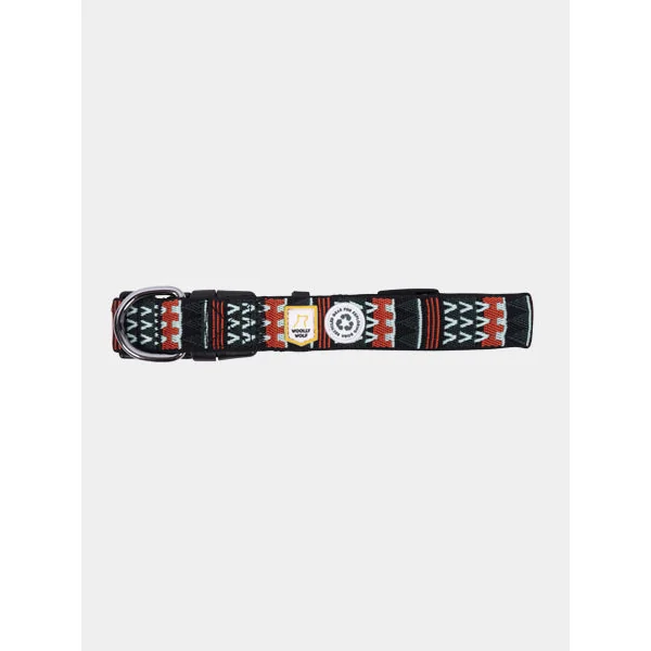 Collier original pour chien motif Woodland - Woolly Wolf