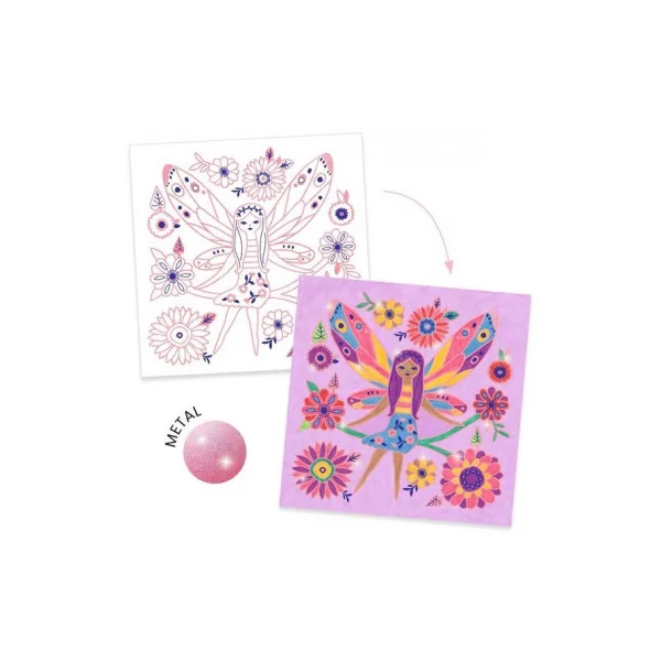 Coloriages brillants Petites ailes - Djeco
