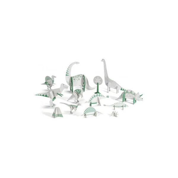 Colorie assemble et joue DIY Dinosaures - Djeco