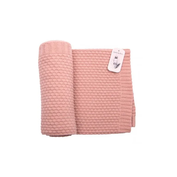 Couverture laine tricotée Après la pluie - Moulin Roty