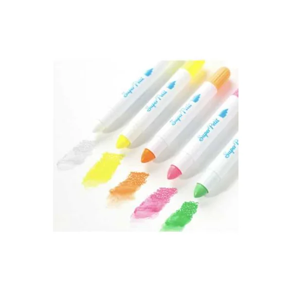 Crayons de cire lavables Néon - Super Petit