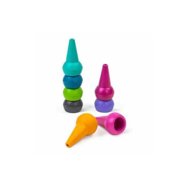Crayons empilables couleurs acidulées - Tiger Tribe