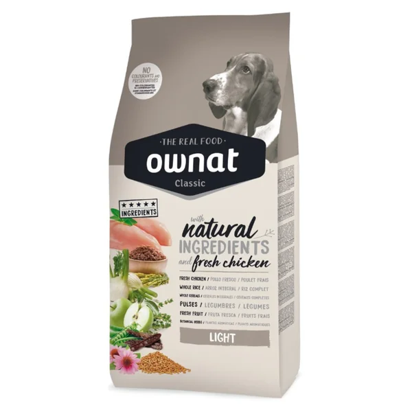 Croquettes Chien - Ownat Classic Light 4kg