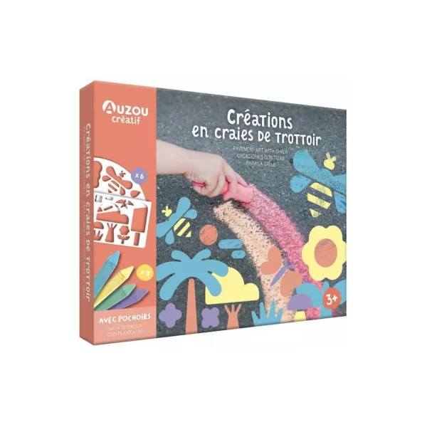Créations en craies de trottoir - Auzou
