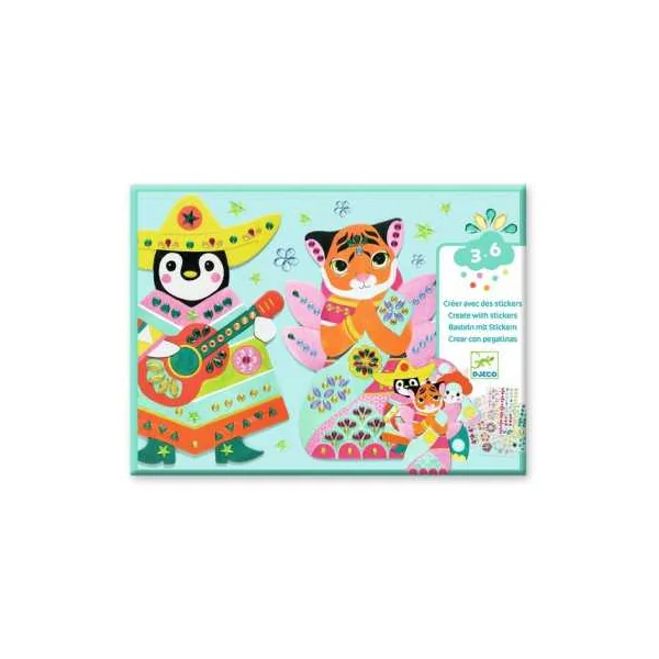 Créer avec des stickers Brillants - Djeco