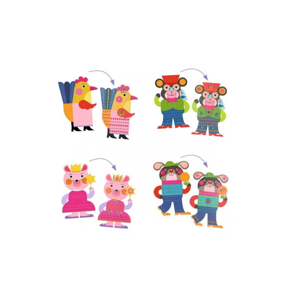 Créer avec des stickers Eclatants - Djeco