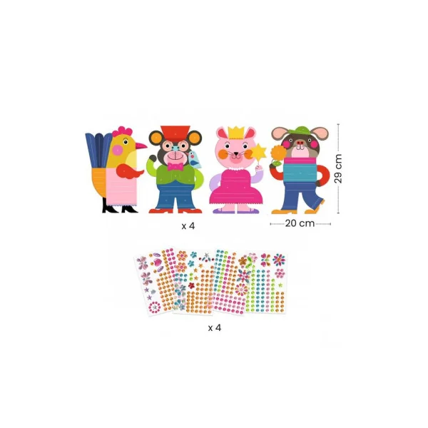 Créer avec des stickers Eclatants - Djeco