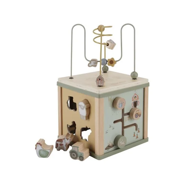 Cube d'activités en bois Little Farm - Little Dutch