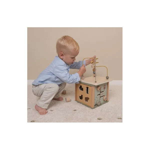 Cube d'activités en bois Little Farm - Little Dutch