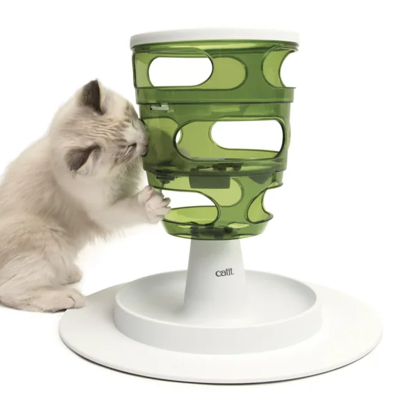 Distributeur Chat – Catit Labyrinthe à nourriture Senses 2.0 coloris vert