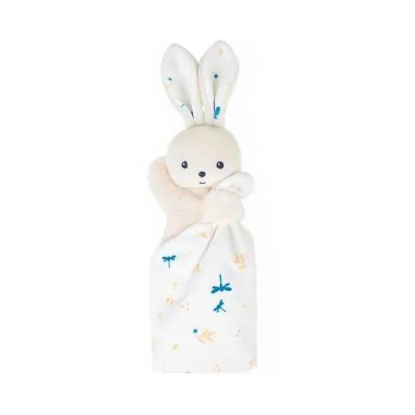 Doudou lapin Blanc délicat Carré Douceur - Kaloo
