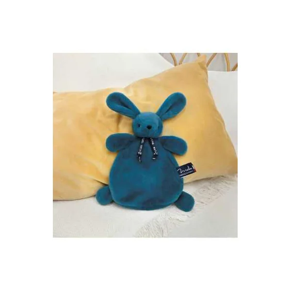 Doudou lapin bleu minéral Dorlotin - Maïlou Tradition
