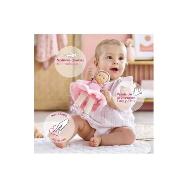 Doudou Miss Ballerine Rose Grenadine - Corolle