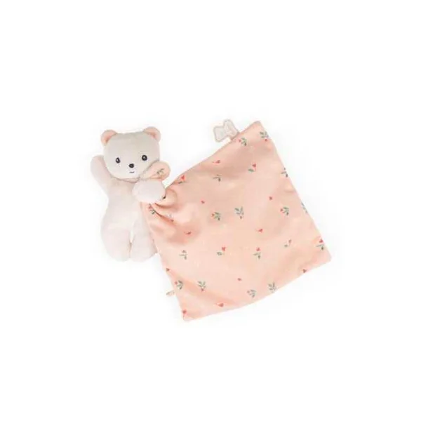Doudou ours Feuilles d'amour Carré Douceur - Kaloo