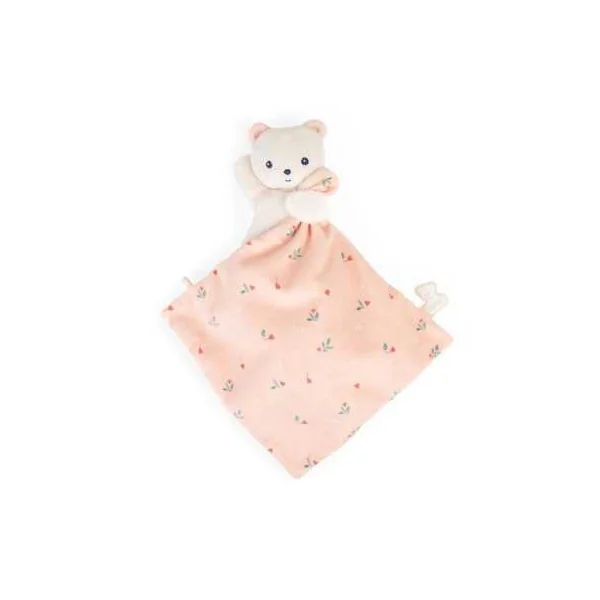 Doudou ours Feuilles d'amour Carré Douceur - Kaloo