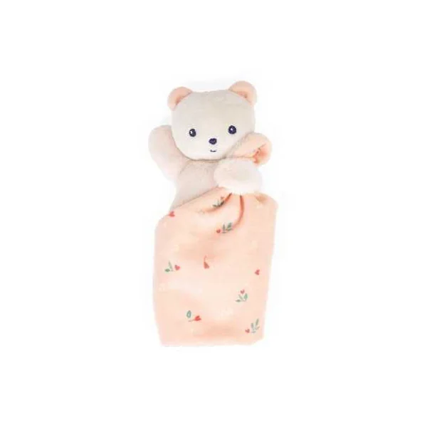 Doudou ours Feuilles d'amour Carré Douceur - Kaloo