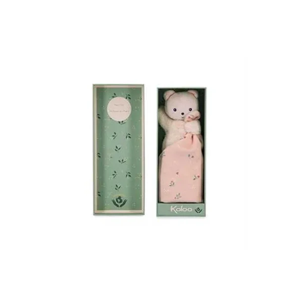 Doudou ours Feuilles d'amour Carré Douceur - Kaloo
