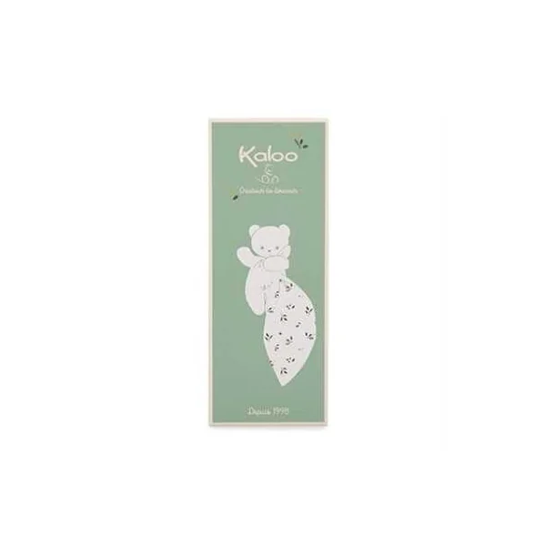Doudou ours Feuilles d'amour Carré Douceur - Kaloo