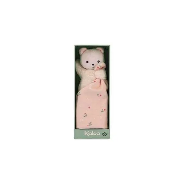 Doudou ours Feuilles d'amour Carré Douceur - Kaloo