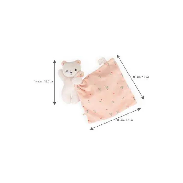 Doudou ours Feuilles d'amour Carré Douceur - Kaloo