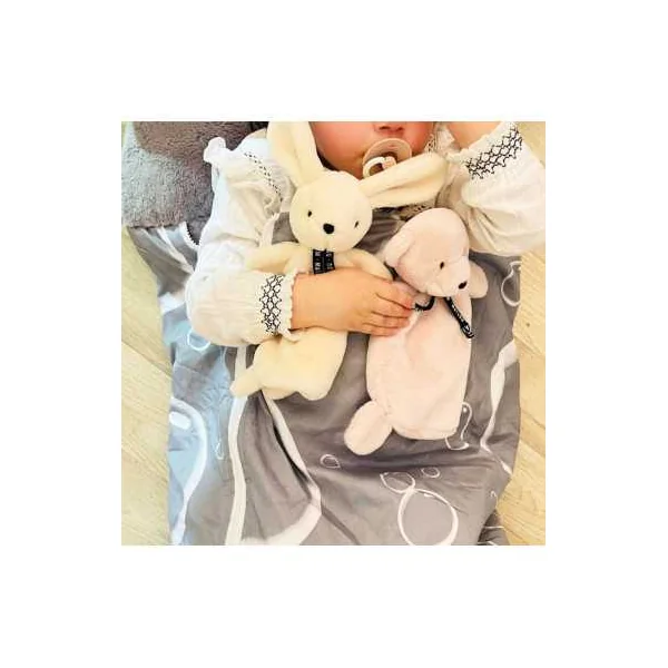 Doudou rose poudré ours Dorlotin - Maïlou Tradition