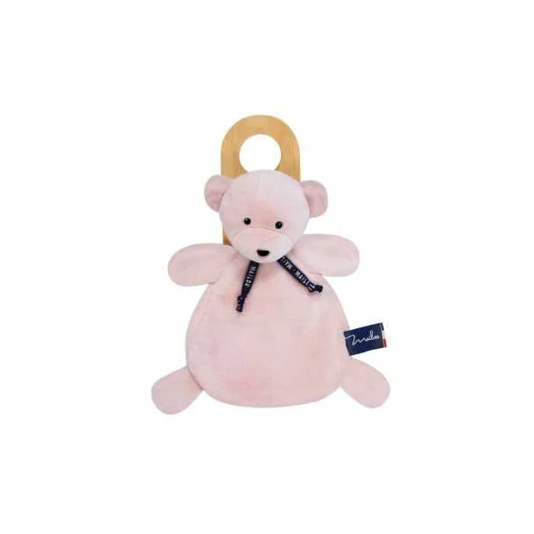 Doudou rose poudré ours Dorlotin - Maïlou Tradition